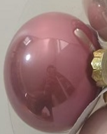 Glass Christmas balls, plain , 16pcs